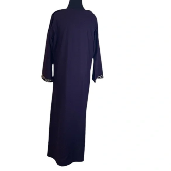 NWOT Bhanu made in India Embroidered Kaftan Women's‎ Multi Dress, Size Small